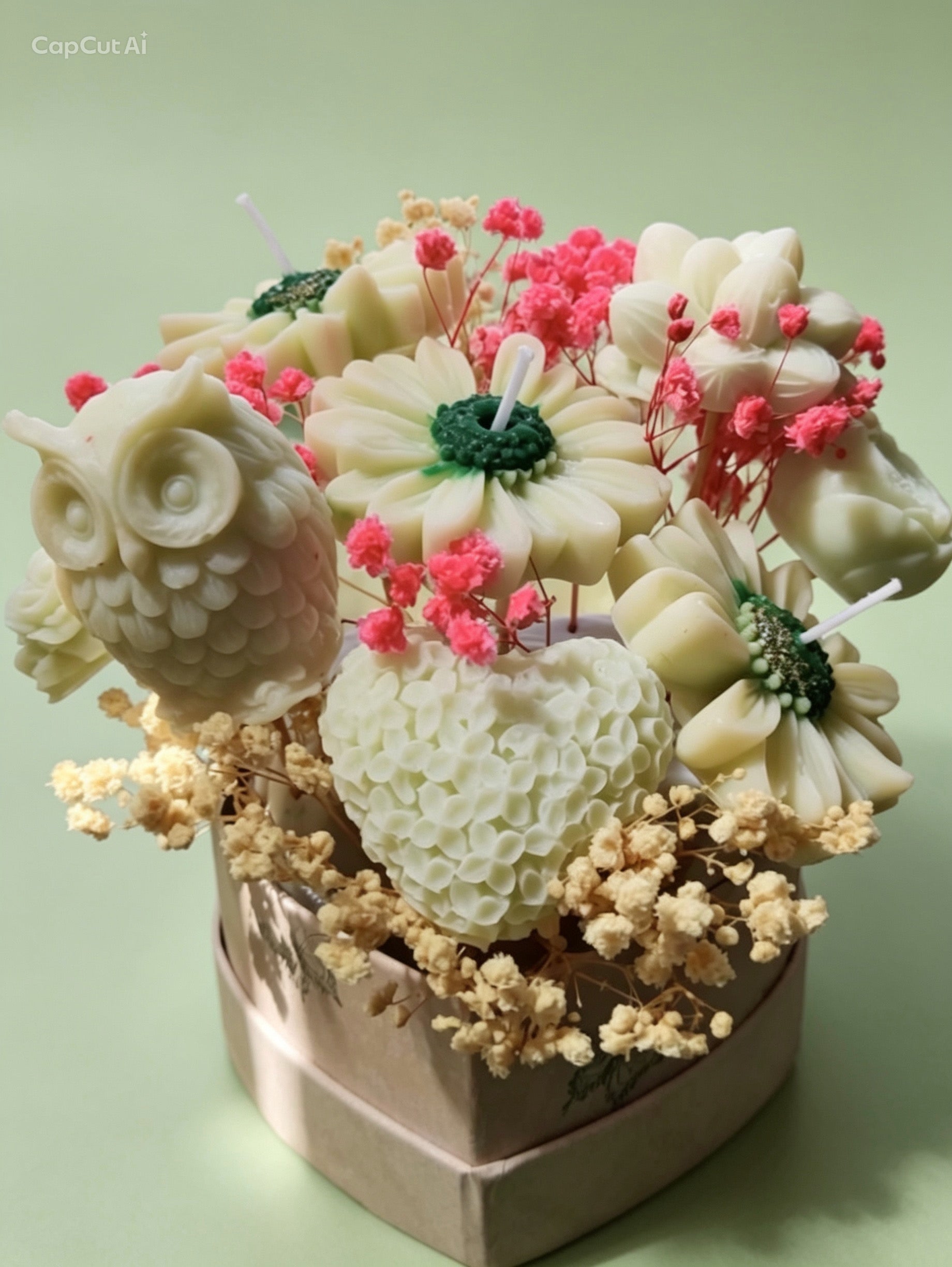 Buquês de Velas Florais Artesanais