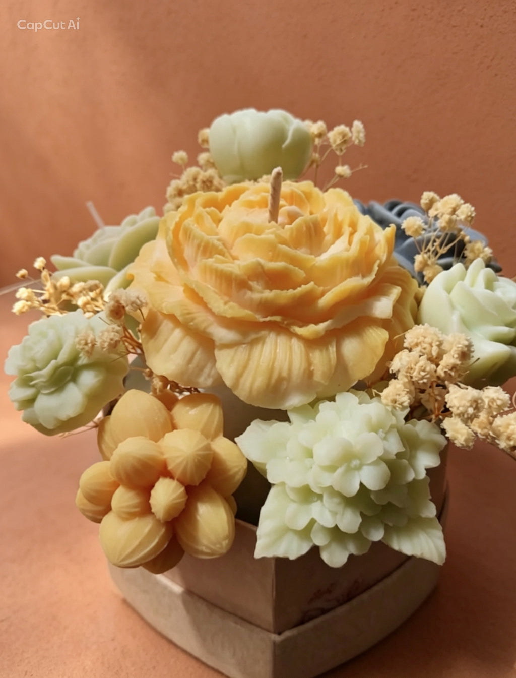 Buquês de Velas Florais Artesanais